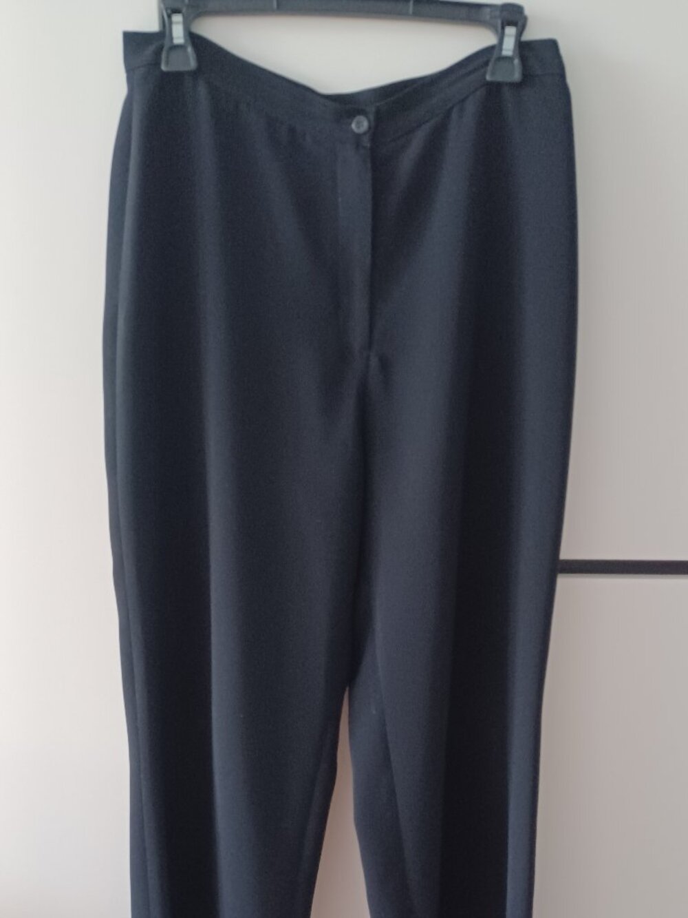 women's high raise black classic pants, size 44EU/10 US